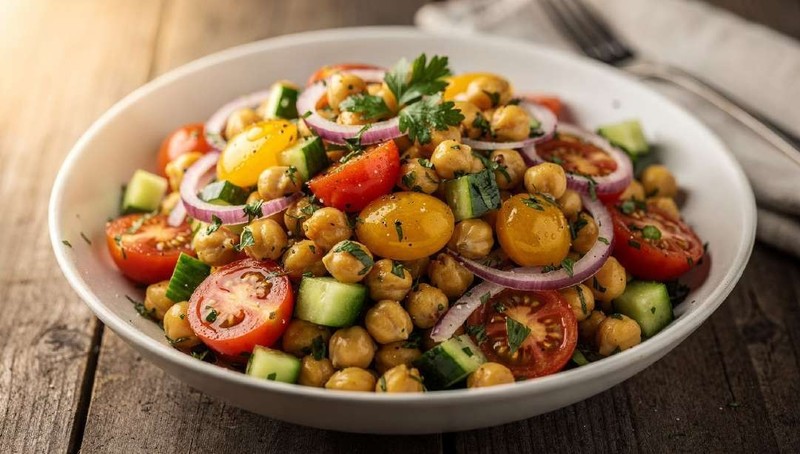 Ensalada Fresca de Garbanzo