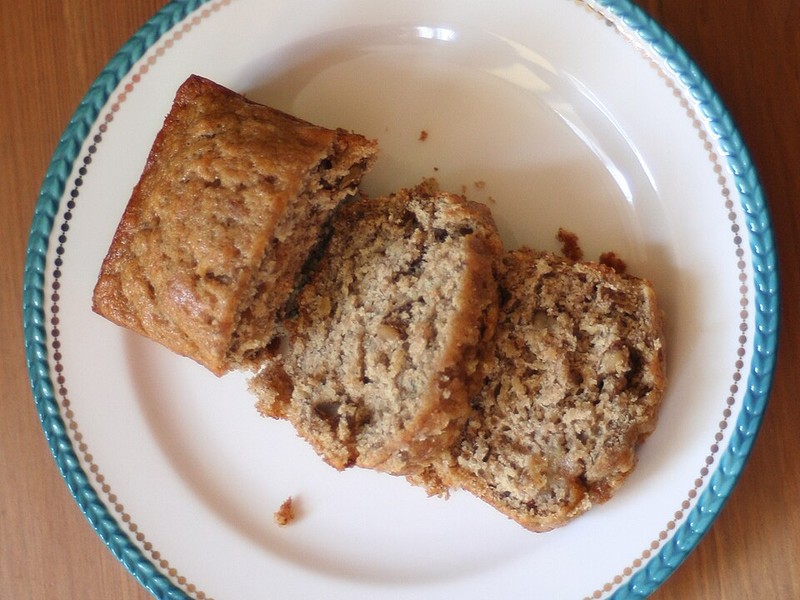45. Pastel de Banana (Sin Harina y Sin Azúcar con Nueces)