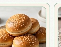 Panes Redondos de Hamburguesa (En AirFryer u Horno)