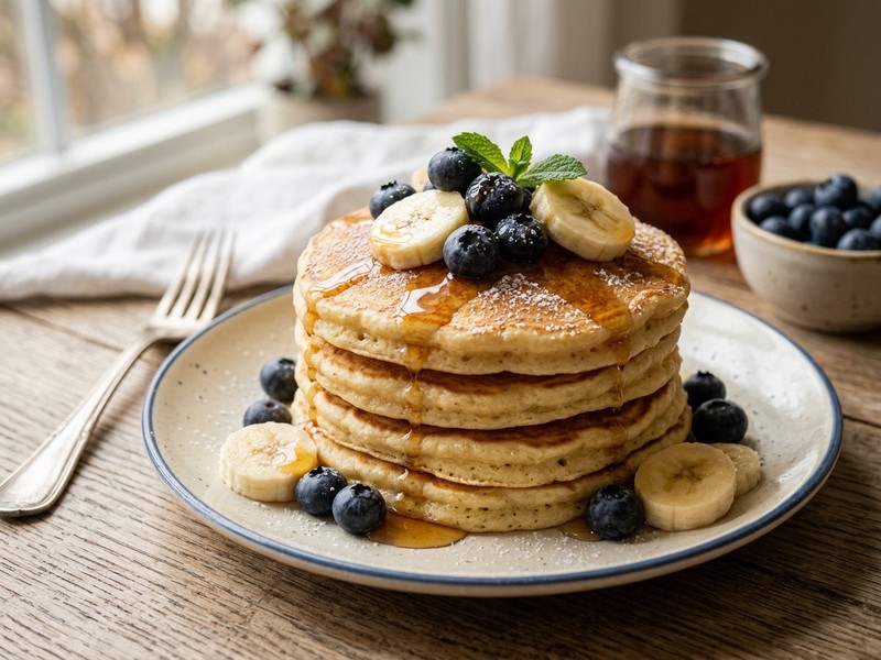 Panqueques Esponjosos Americanos (Pancakes)